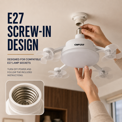 Socket Fan Light